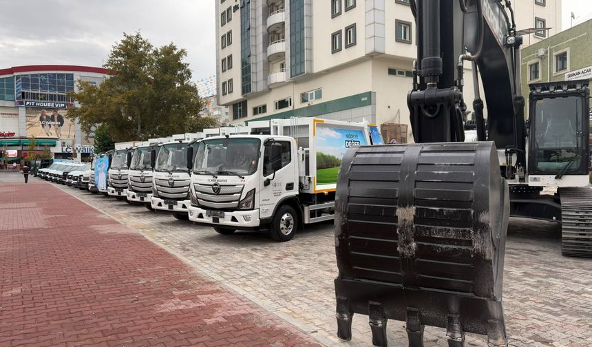 Niğde Belediyesi araç filosuna 20 yeni araç kattı