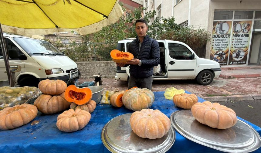 Niğde’de bal kabağı tezgahlarda yerini aldı