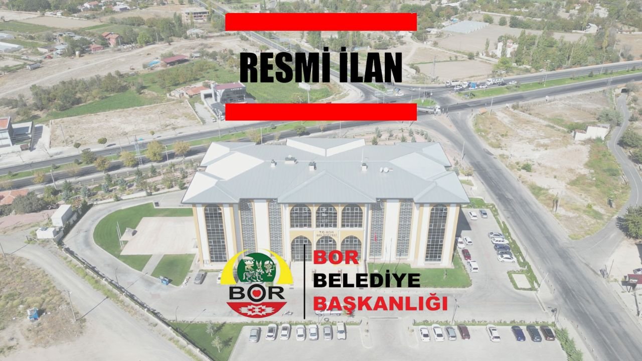 BOR BELEDİYESİ  FEN İŞLERİ MÜDÜRLÜĞÜ  İNŞAAT MALZEMESİ ALIMI YAPACAK