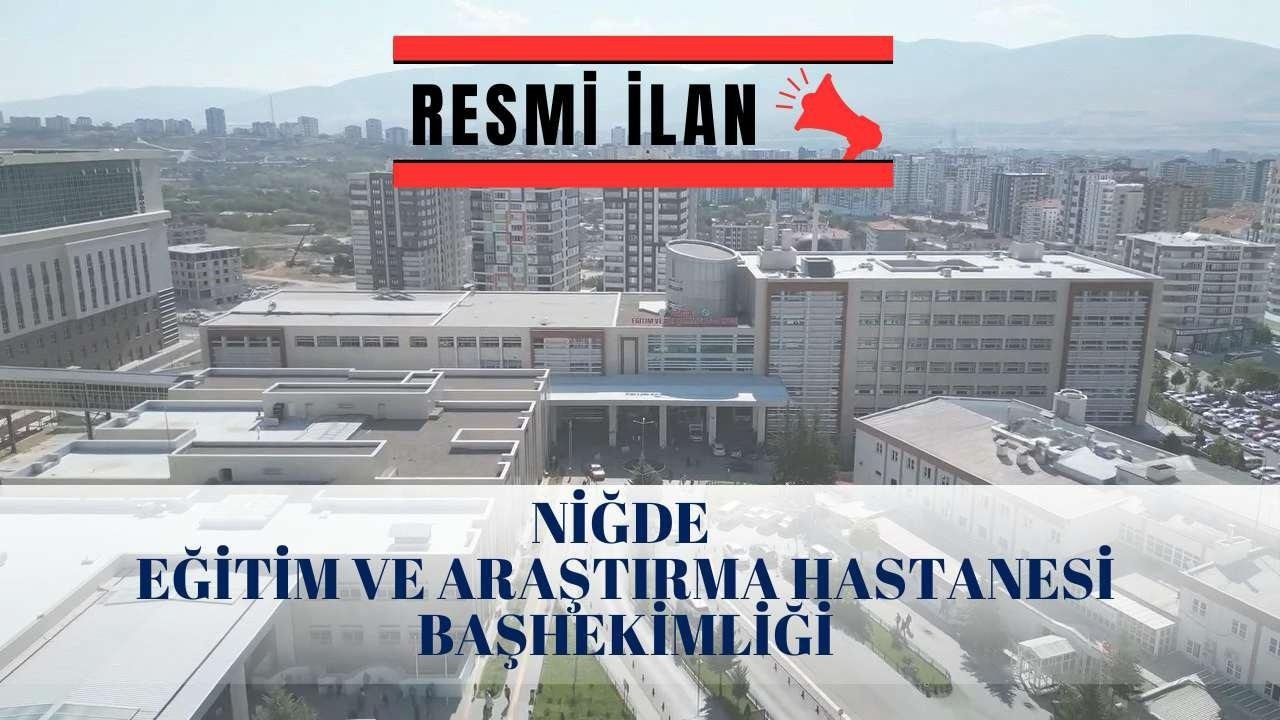 NİĞDE EAH TIBBİ SARF MALZEME SATIN ALACAK