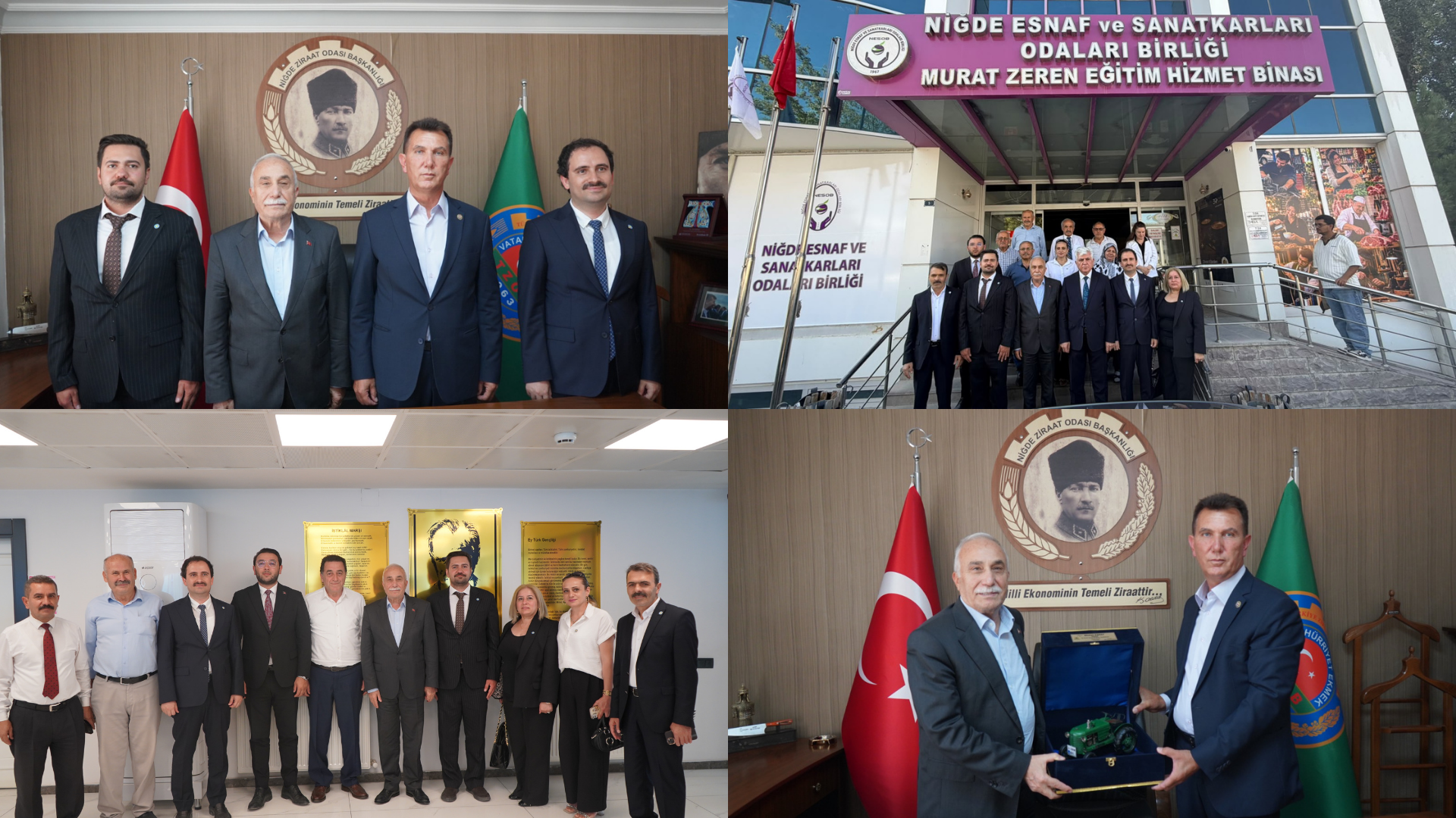 Eski Tarım ve Orman Bakanı Fakıbaba Niğde’de oda başkanlarıyla buluştu