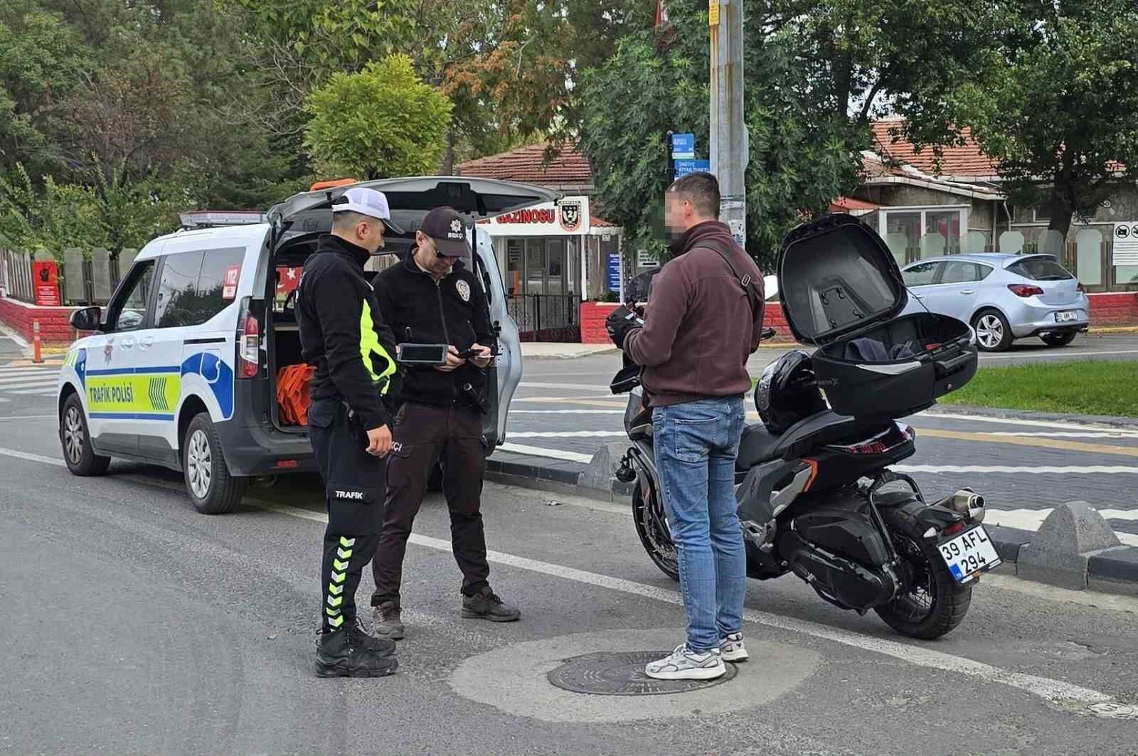 Motosiklet sürücülerine yönelik denetim