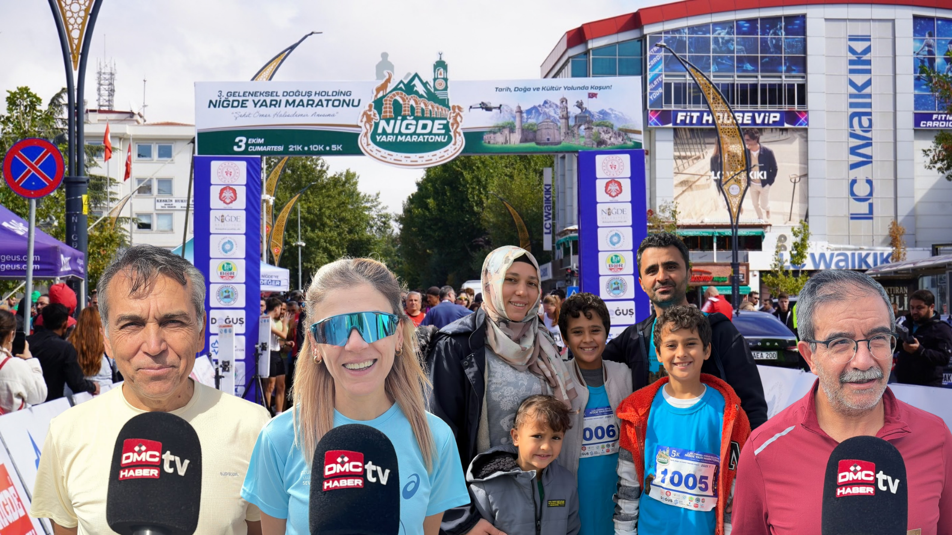 Niğde yarı maratonunda sporcuların yarış heyecanı