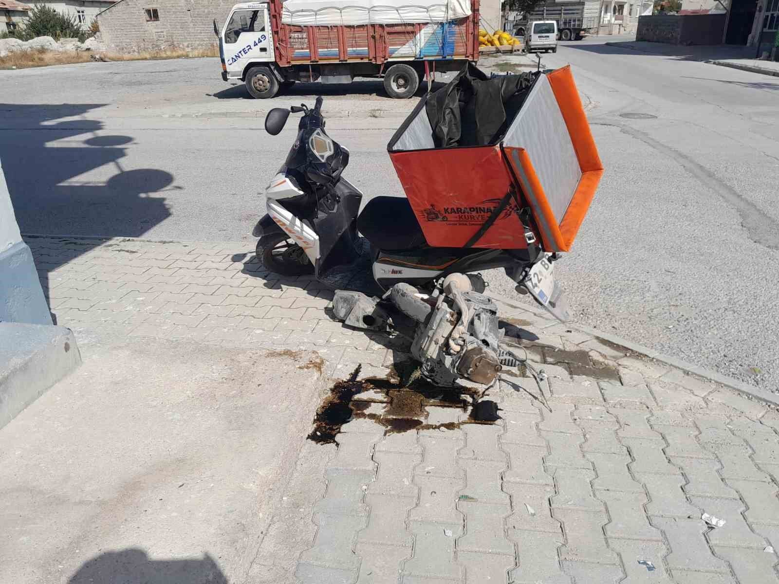Otomobil ve motosiklet çarpıştı: 1 yaralı